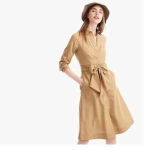J. Crew Tie-Waist Shirt Dress